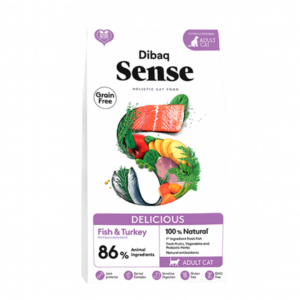 Alimento Gatos Delicious Pescado y Pavo (1,5 kg) DIBAQ SENSE