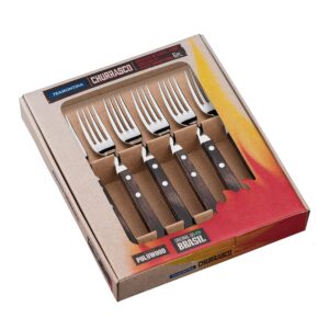 JUEGO TENEDORES MESA 6 PIEZAS CHURRASCO TRAMONTINA