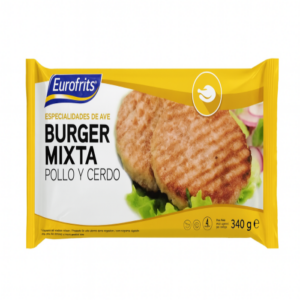 Burger Mixta Pollo/Cerdo (340g) EUROFRITS
